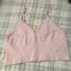 Alo yoga long line bra size large in pink